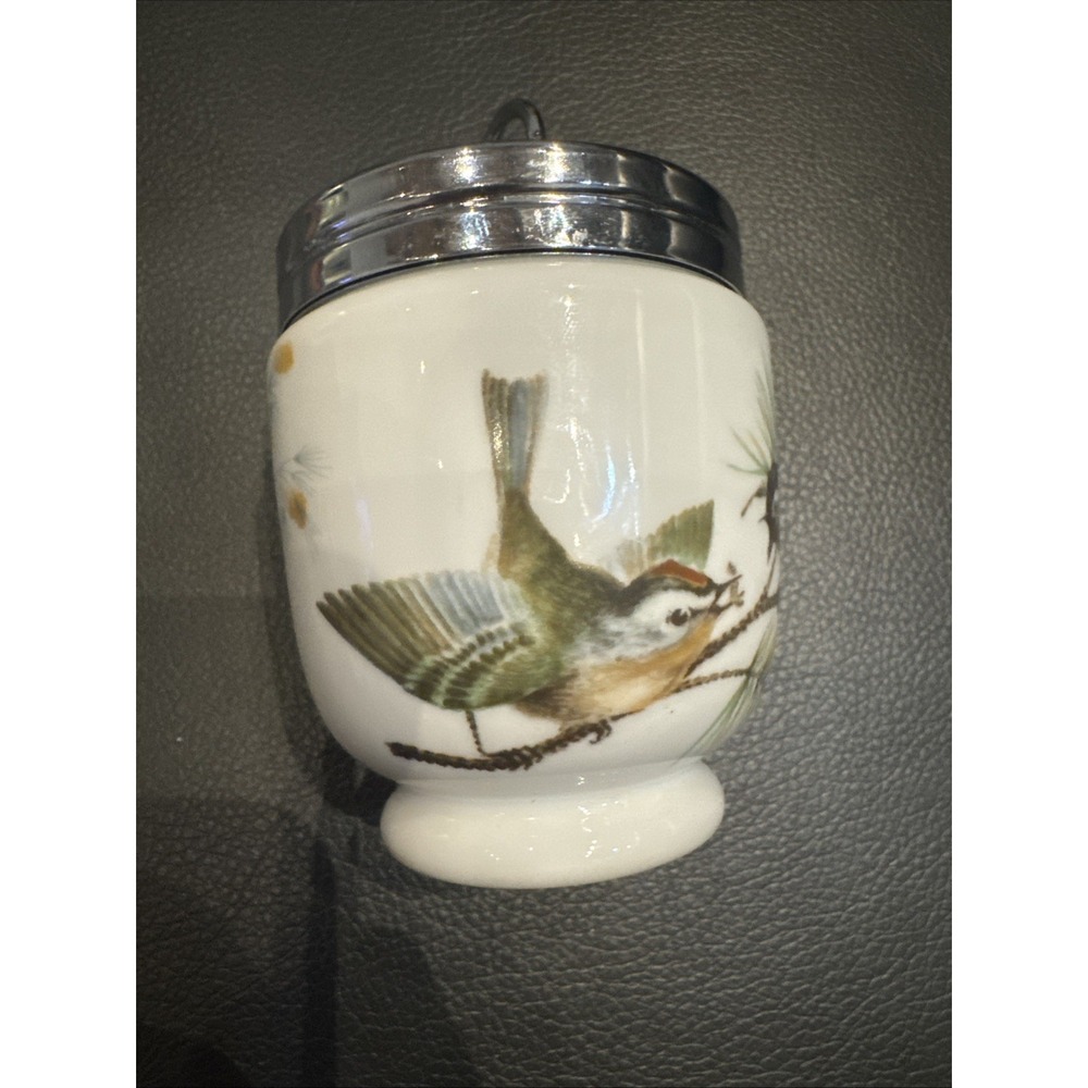 Vintage Royal Worcester Porceain Egg Coddler England Birds 3 1/4 in 6 oz - Picture 5 of 10